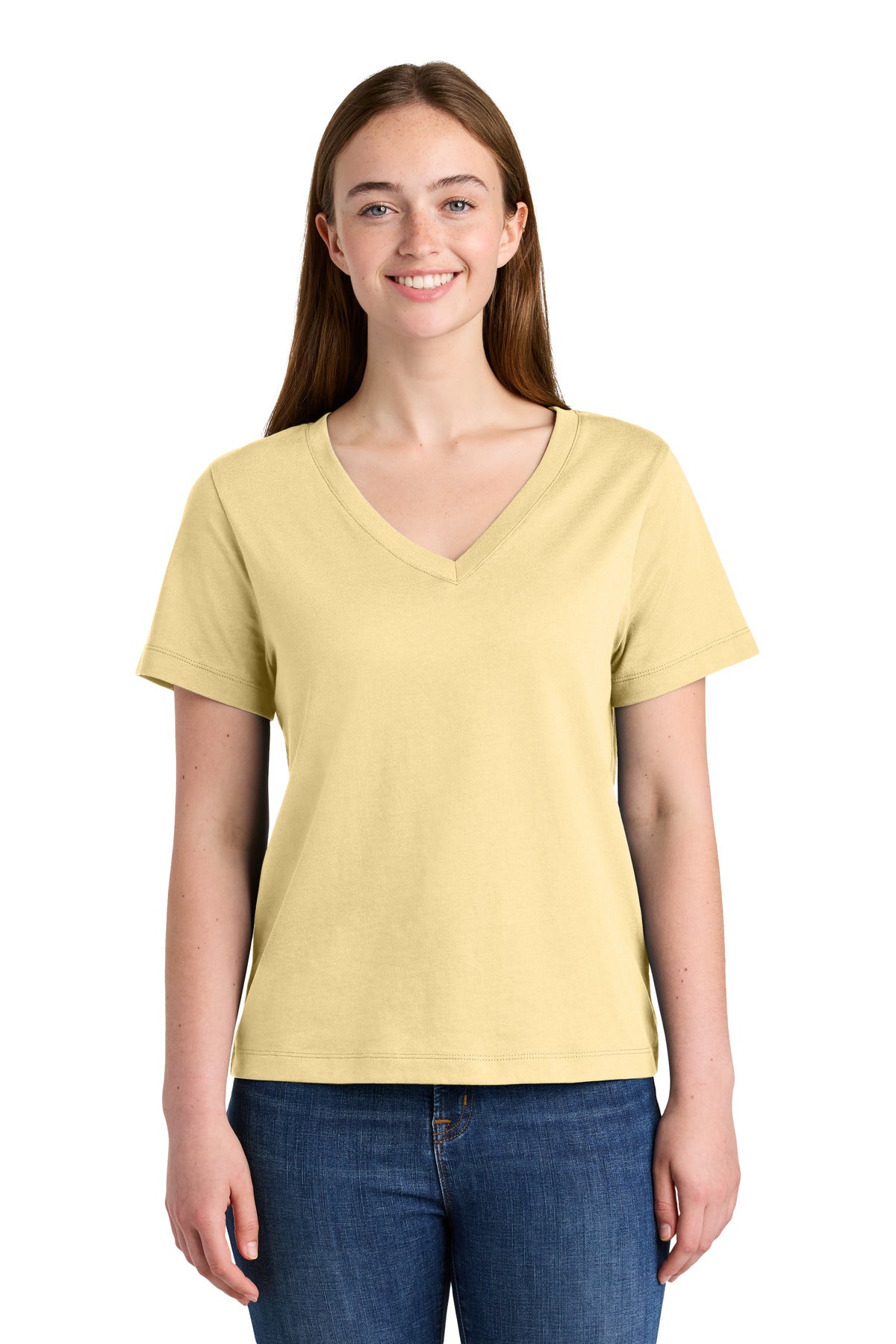 Stanley/Stella Women's Stella Isla V-Neck Tee SXW032 - Butter - front