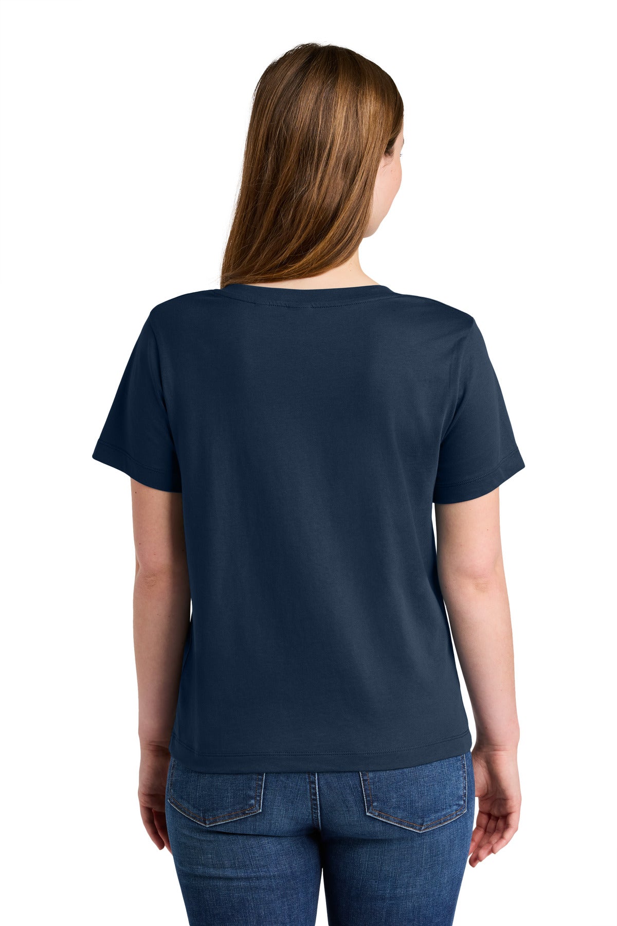 Stanley/Stella Women's Stella Isla V-Neck Tee SXW032 - French Navy - back