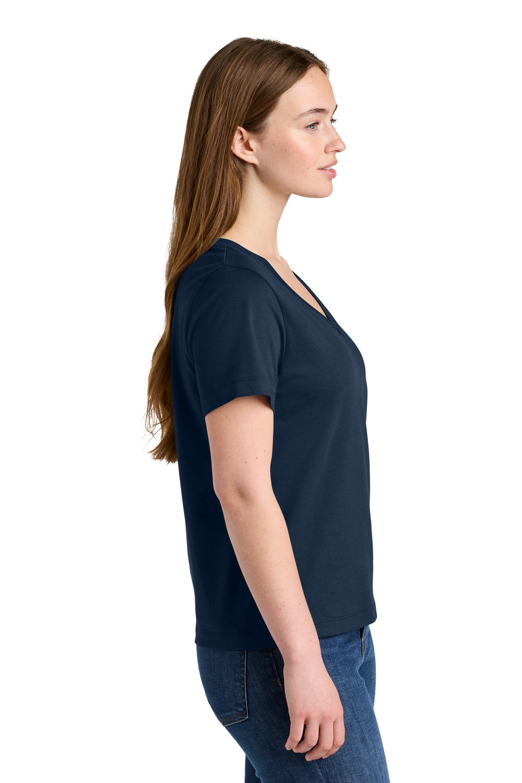 Stanley/Stella Women's Stella Isla V-Neck Tee SXW032 - French Navy - side