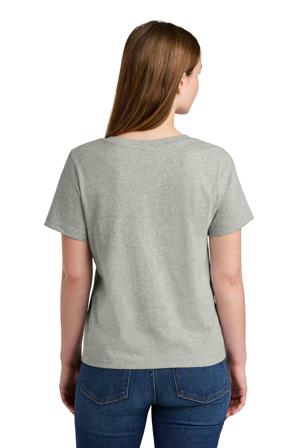 Stanley/Stella Women's Stella Isla V-Neck Tee SXW032 - Heather Grey - back
