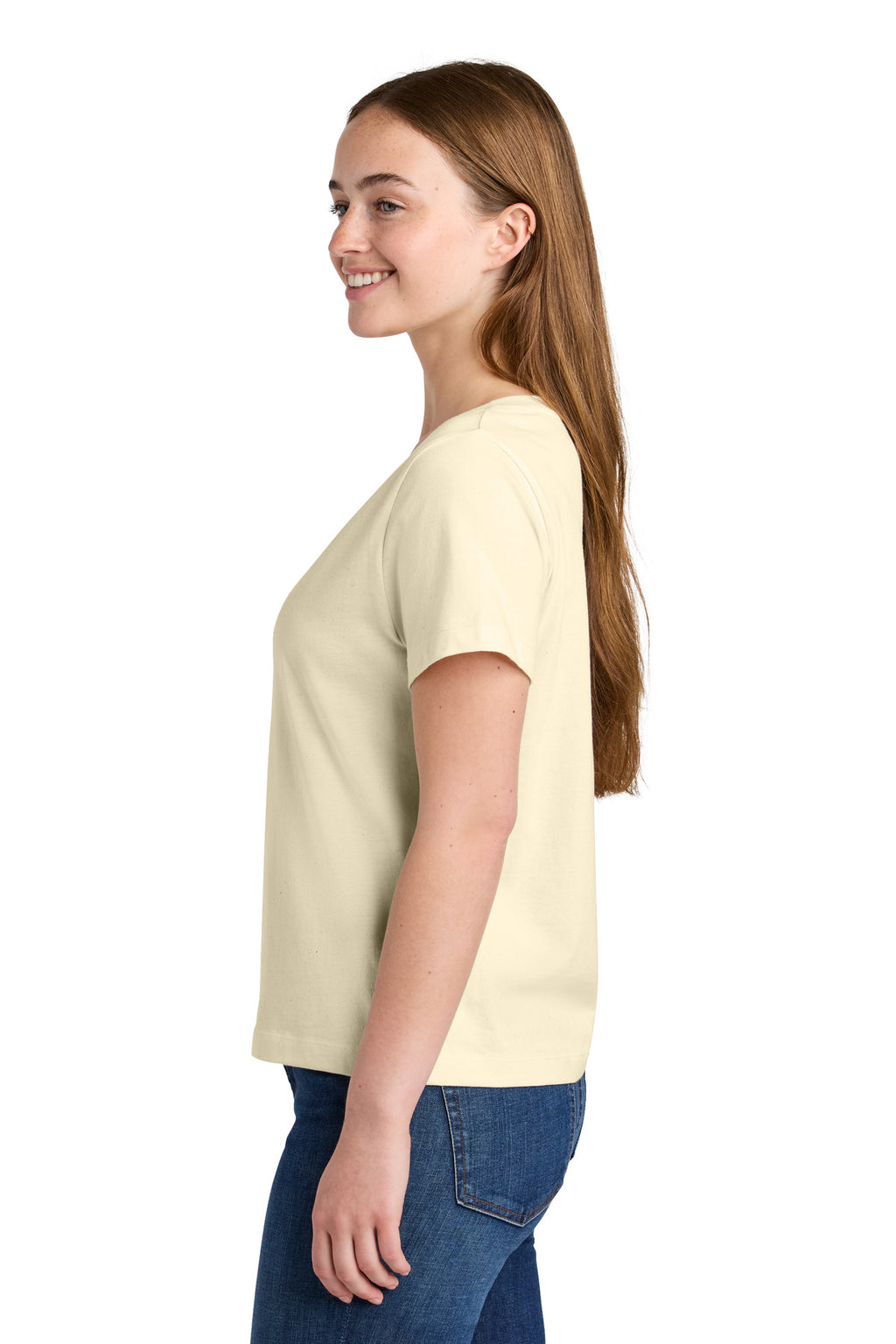 Stanley/Stella Women's Stella Isla V-Neck Tee SXW032 - Natural Raw - side