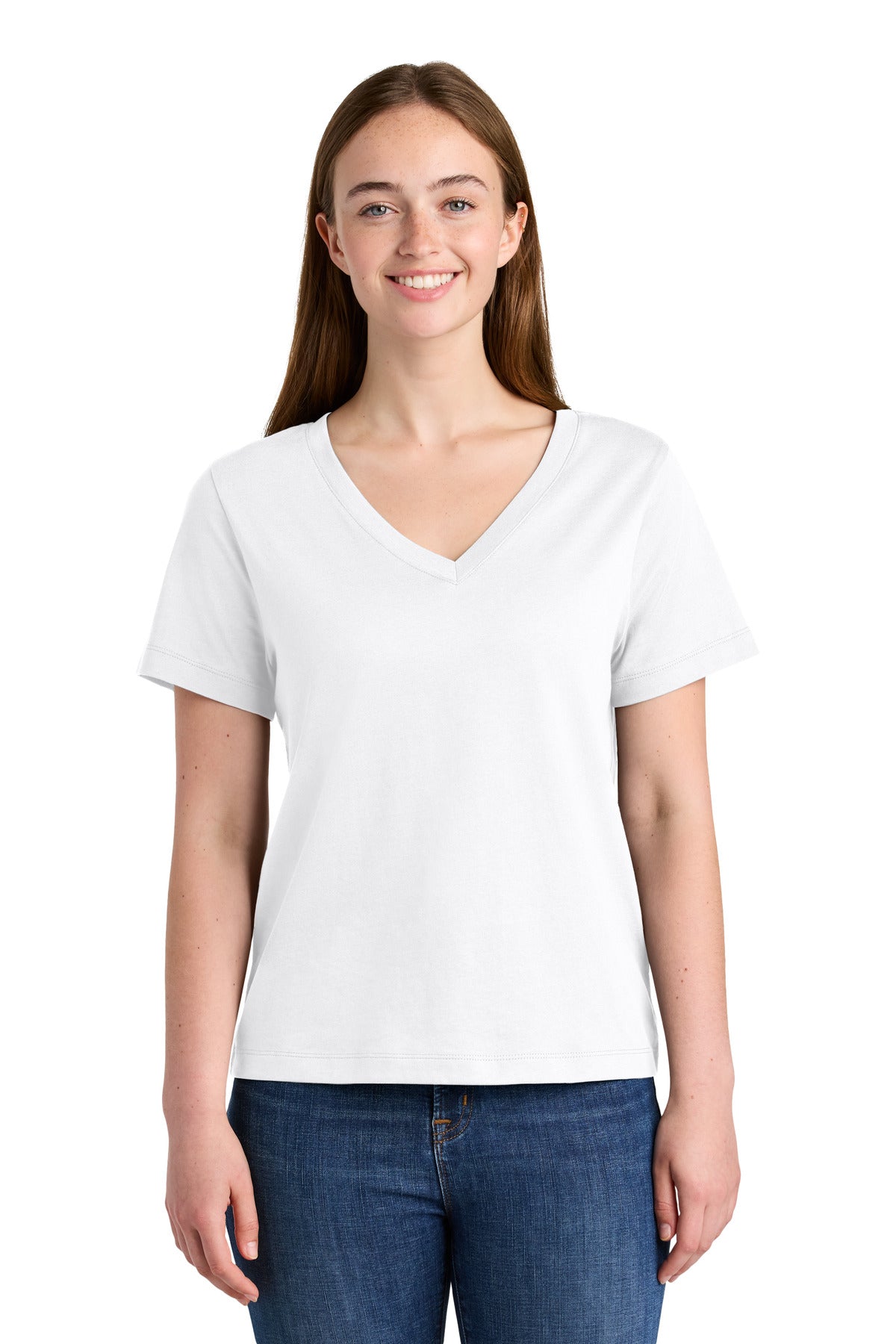 Stanley/Stella Women's Stella Isla V-Neck Tee SXW032 - White - front