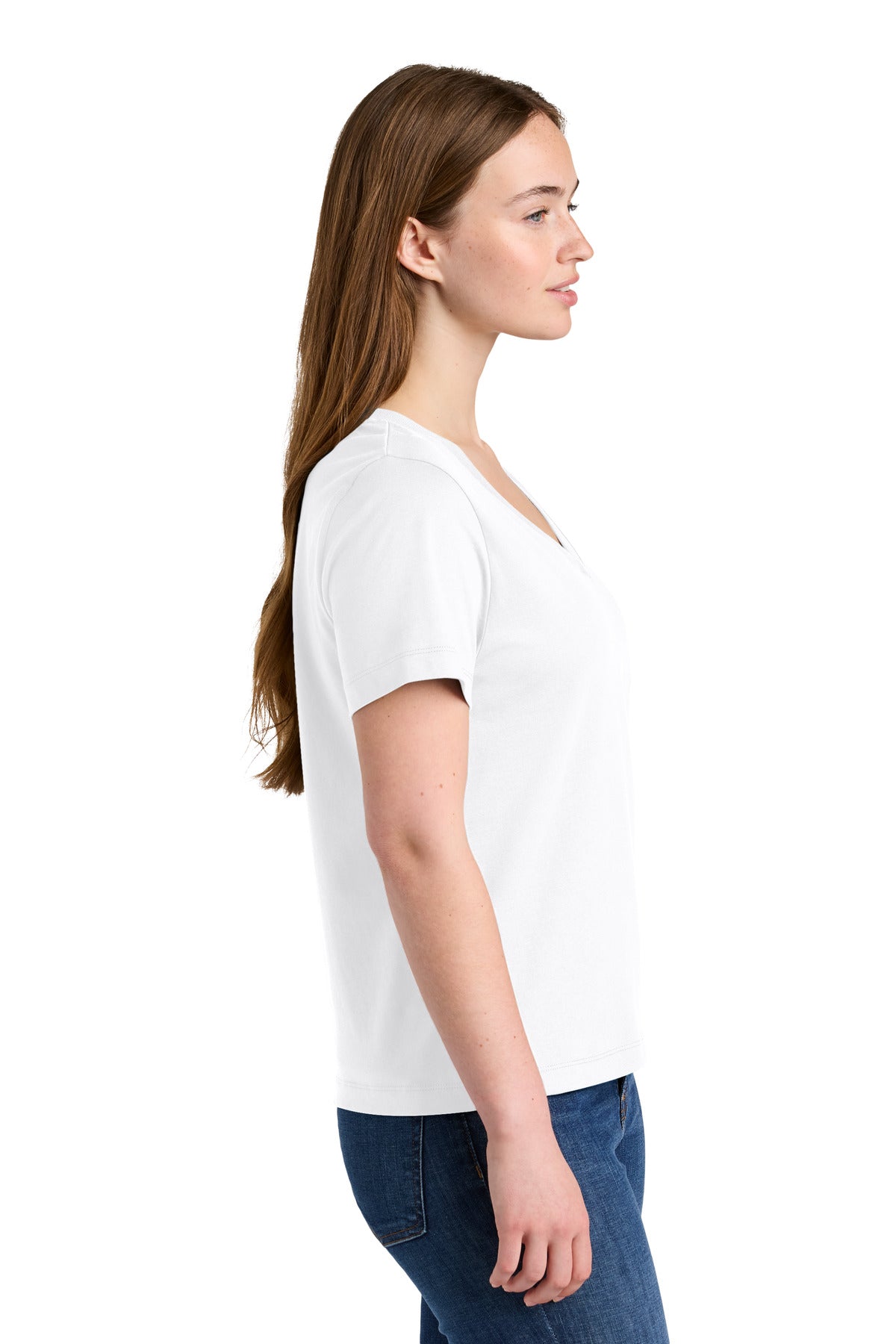 Stanley/Stella Women's Stella Isla V-Neck Tee SXW032 - White - side