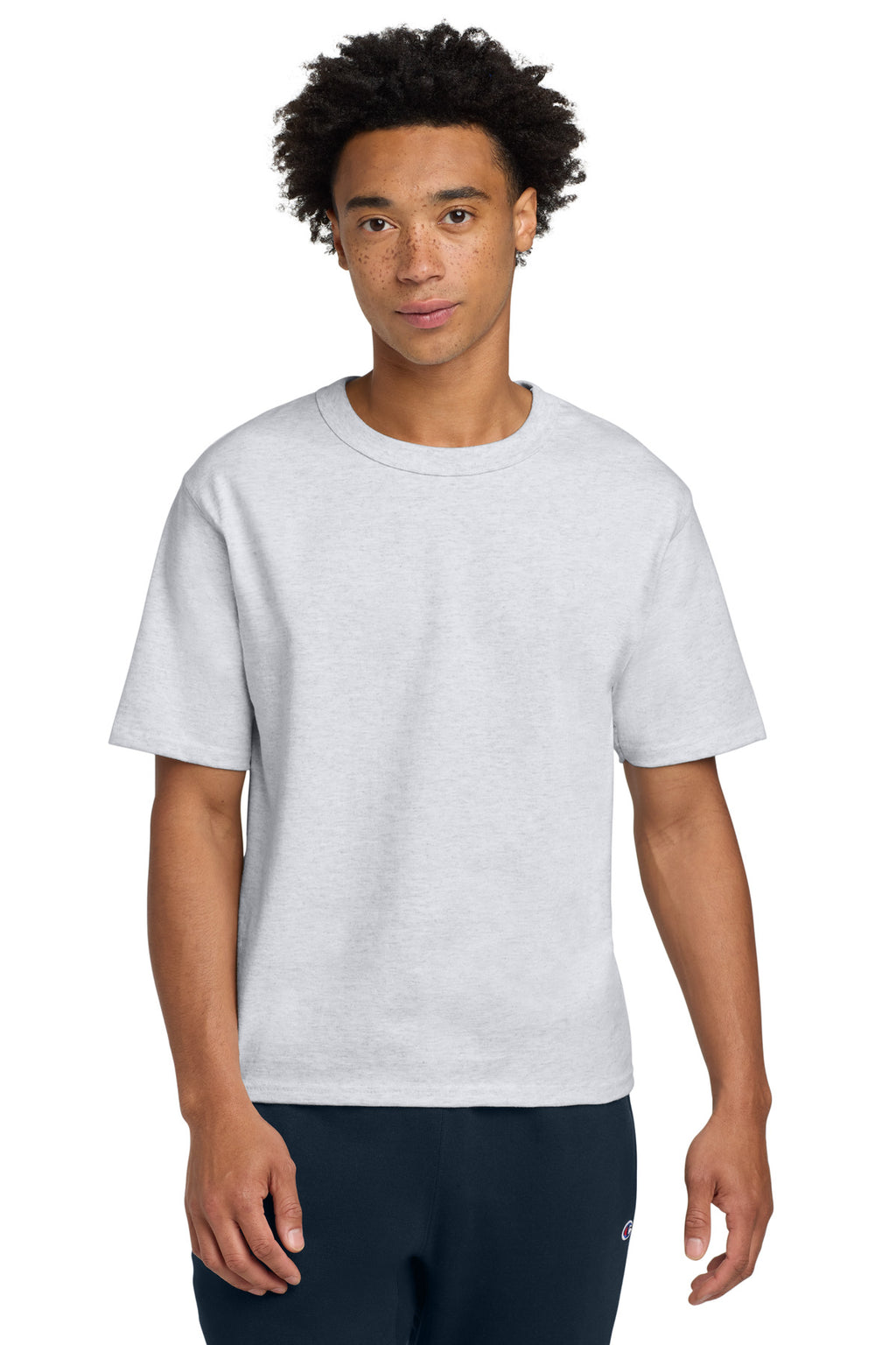 Champion Heritage 7-Oz. Jersey Tee T105 - Ash - front