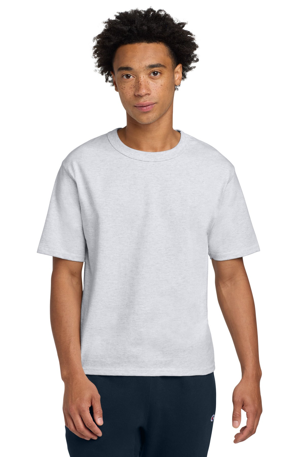 Champion Heritage 7-Oz. Jersey Tee T105 - Ash - front