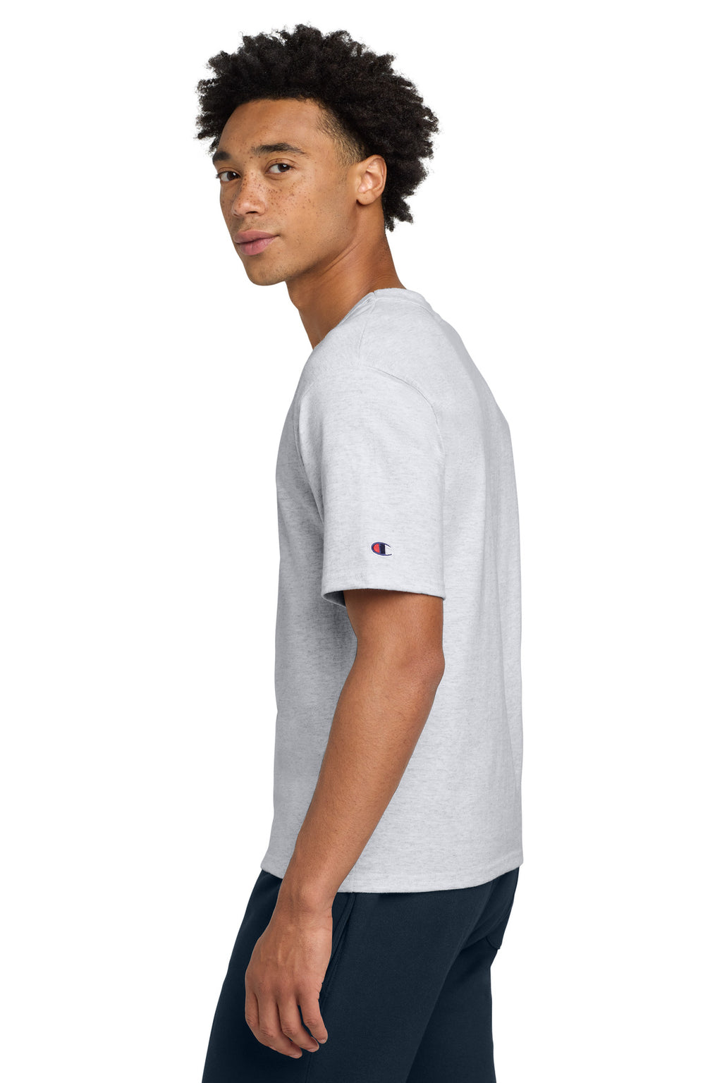Champion Heritage 7-Oz. Jersey Tee T105 - Ash - side
