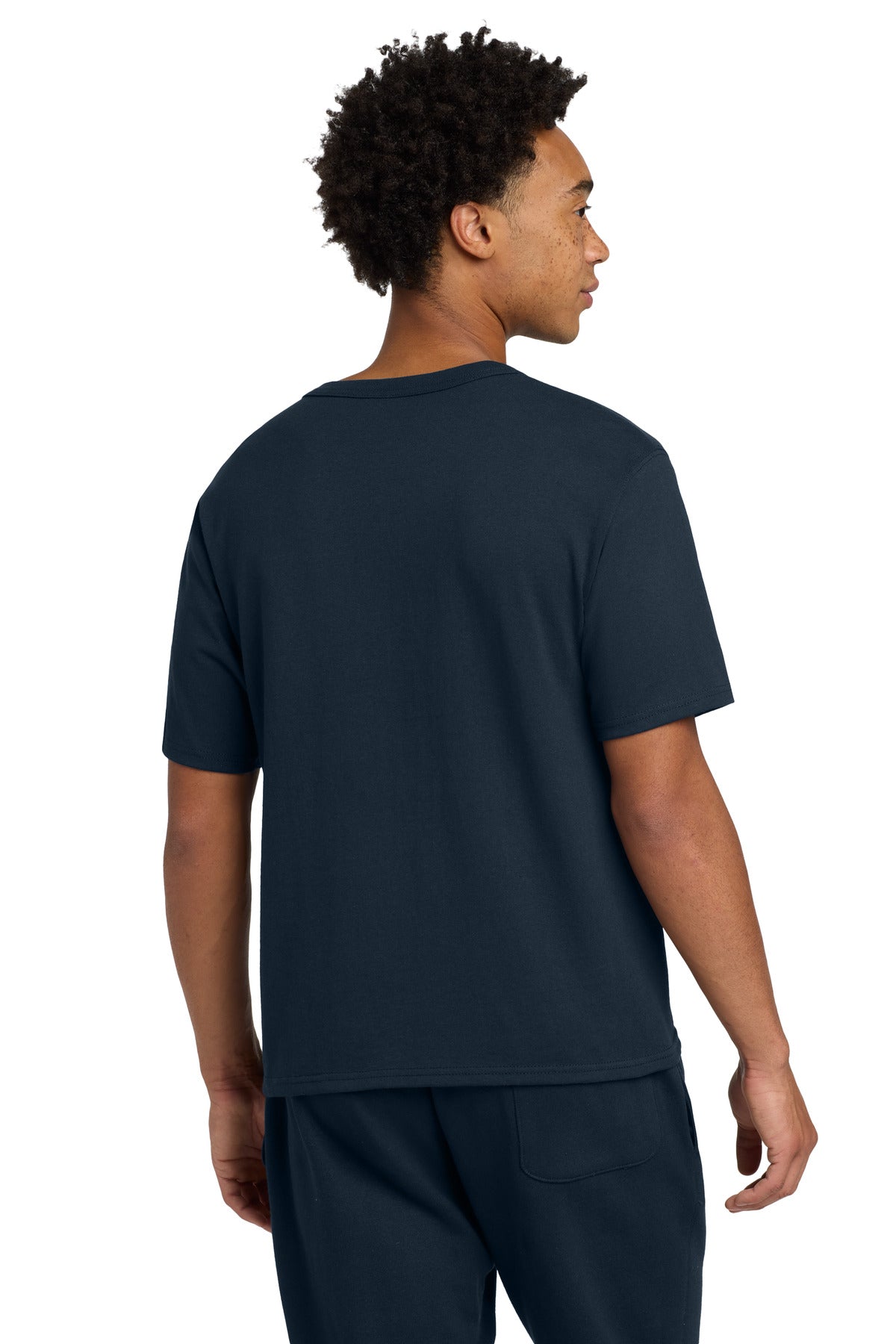 Champion Heritage 7-Oz. Jersey Tee T105 - Navy - back