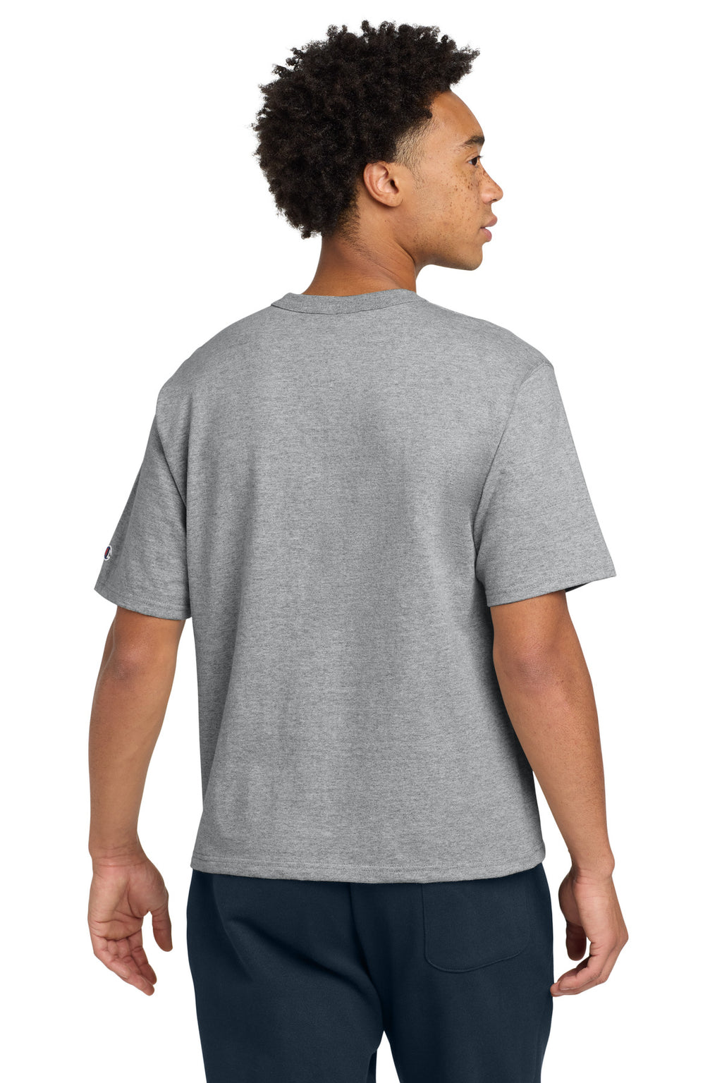 Champion Heritage 7-Oz. Jersey Tee T105 - Oxford Grey - back