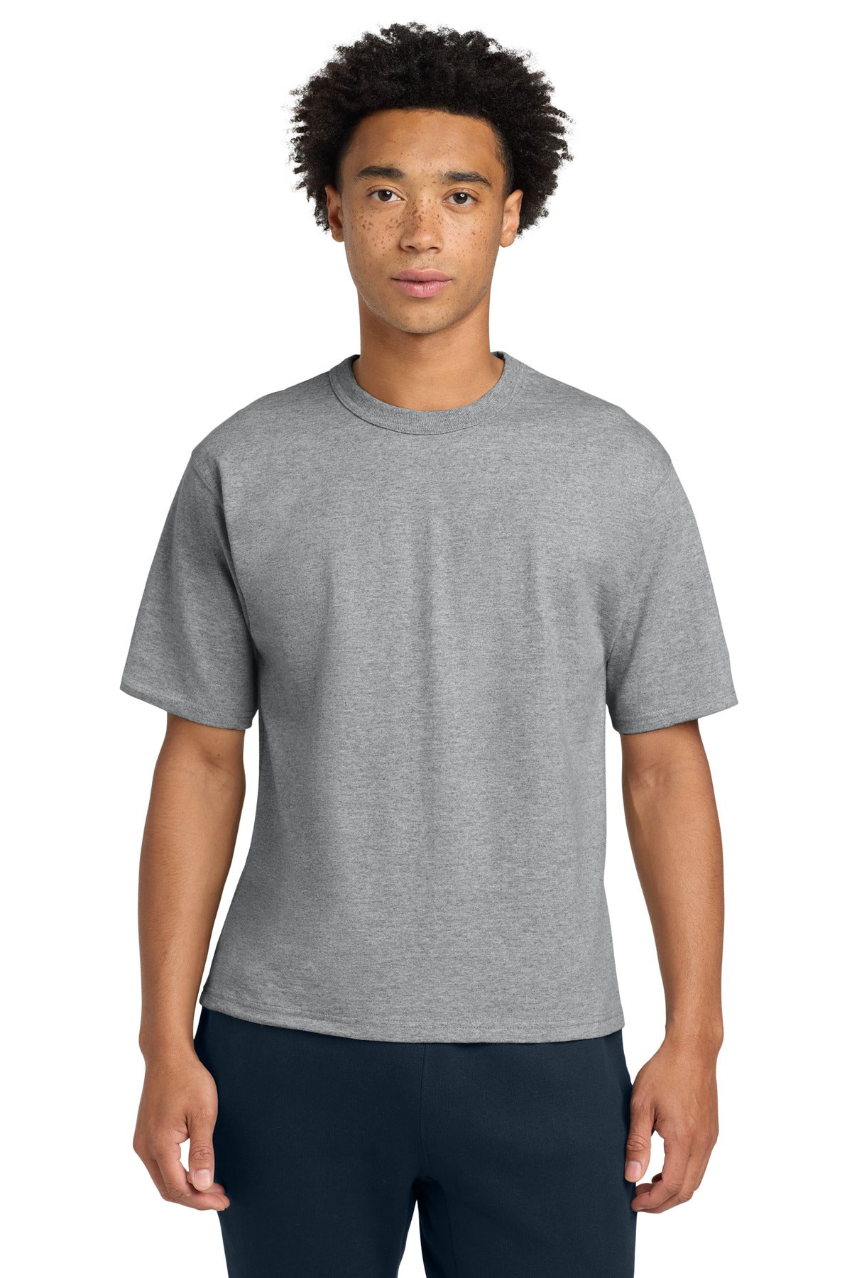 Champion Heritage 7-Oz. Jersey Tee T105 - Oxford Grey - front