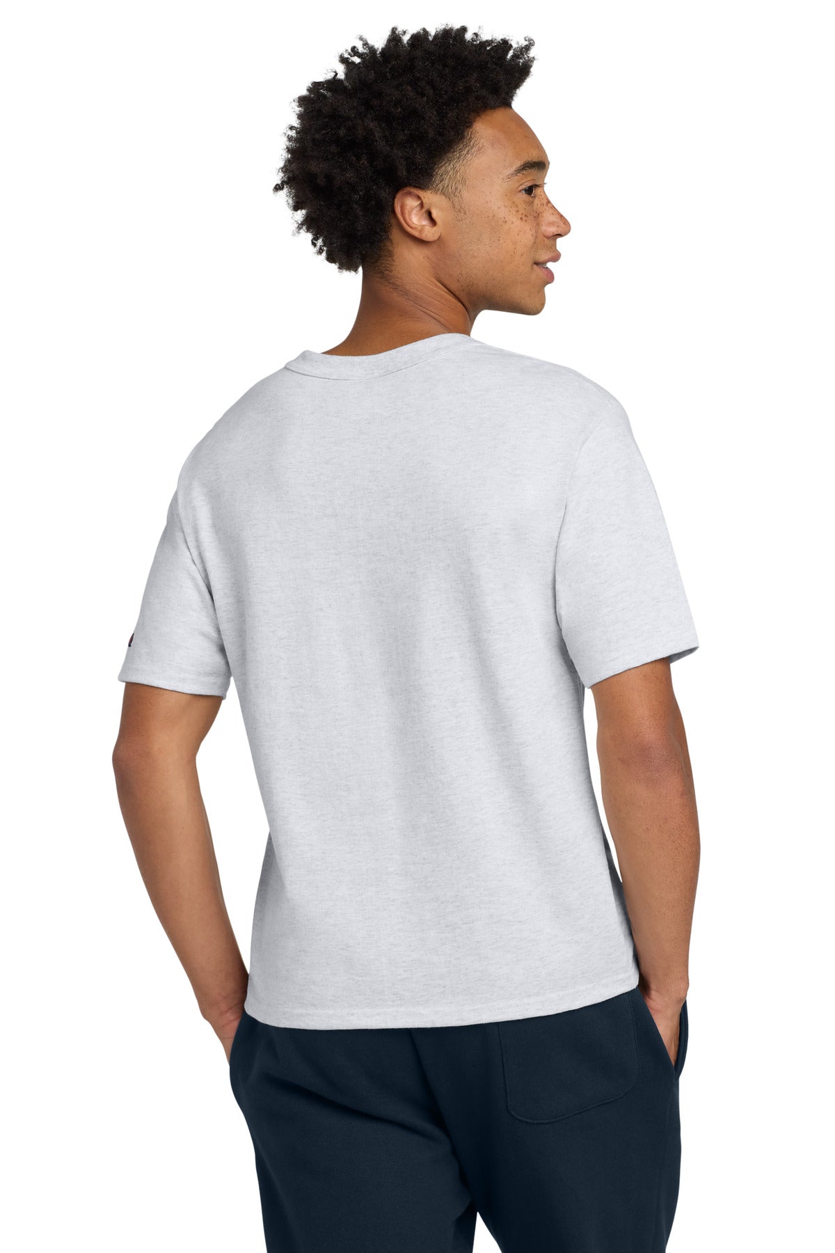 Champion Heritage 7-Oz. Jersey Tee T105 - Silver Grey - back