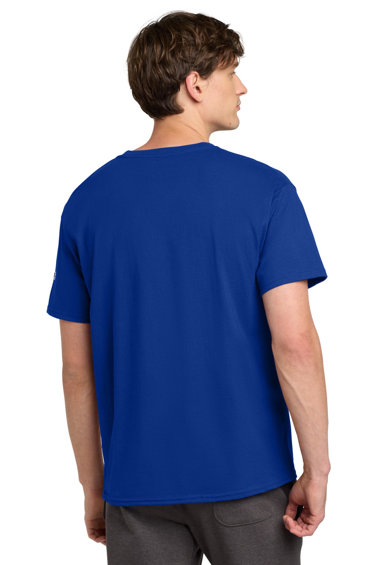 Champion Heritage 6-Oz. Jersey Tee T425 - Athletic Royal - back