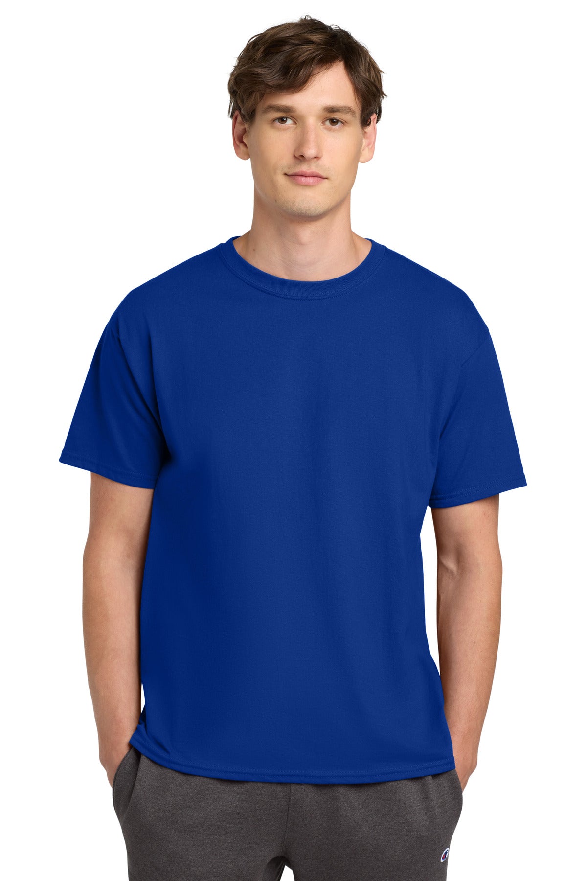 Champion Heritage 6-Oz. Jersey Tee T425 - Athletic Royal - front