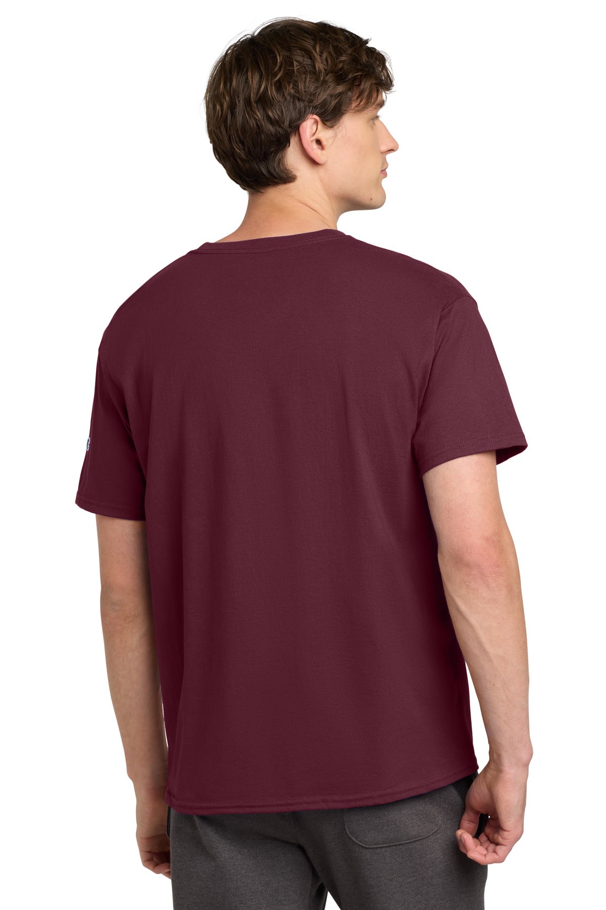 Champion Heritage 6-Oz. Jersey Tee T425 - Cardinal - back