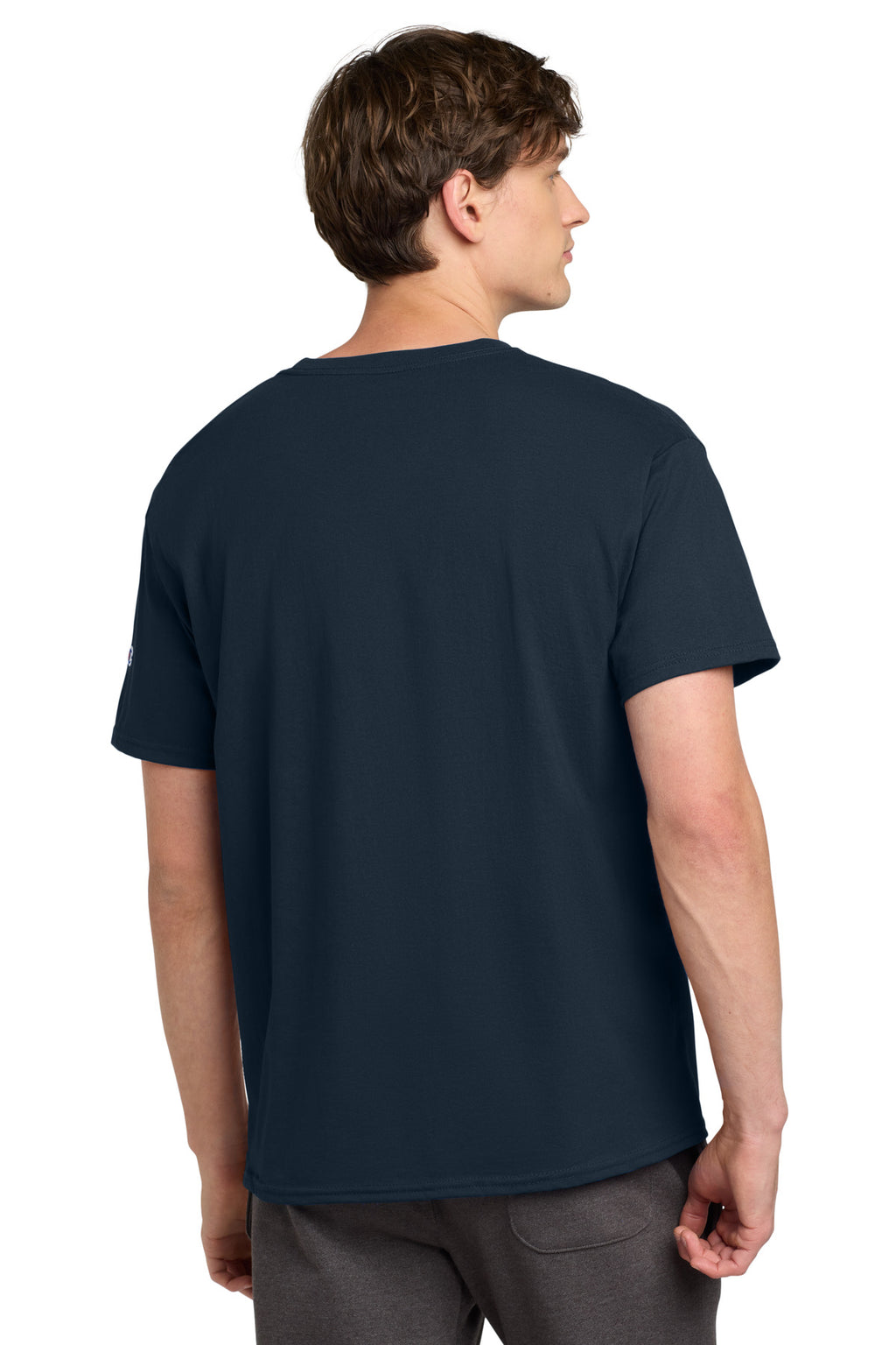 Champion Heritage 6-Oz. Jersey Tee T425 - Navy - back