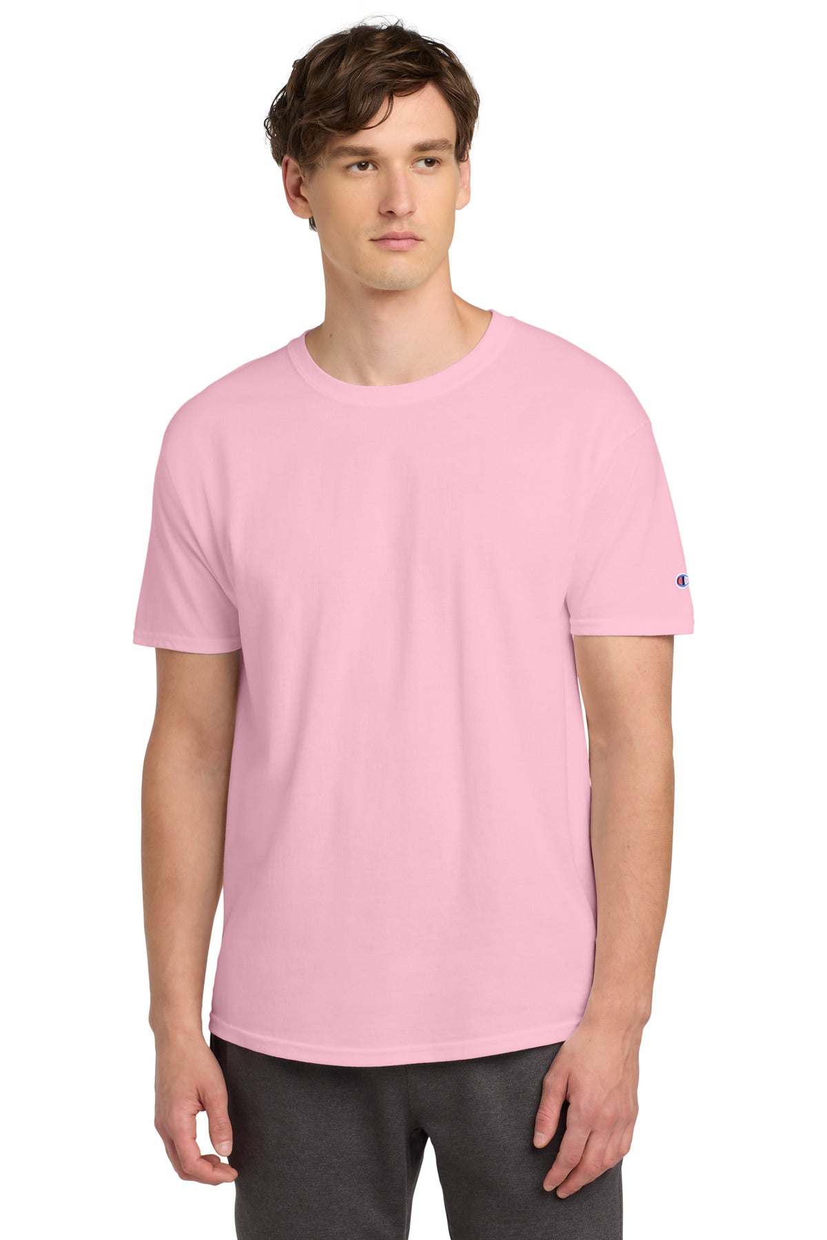 Champion Heritage 6-Oz. Jersey Tee T425 - Pink Candy - front