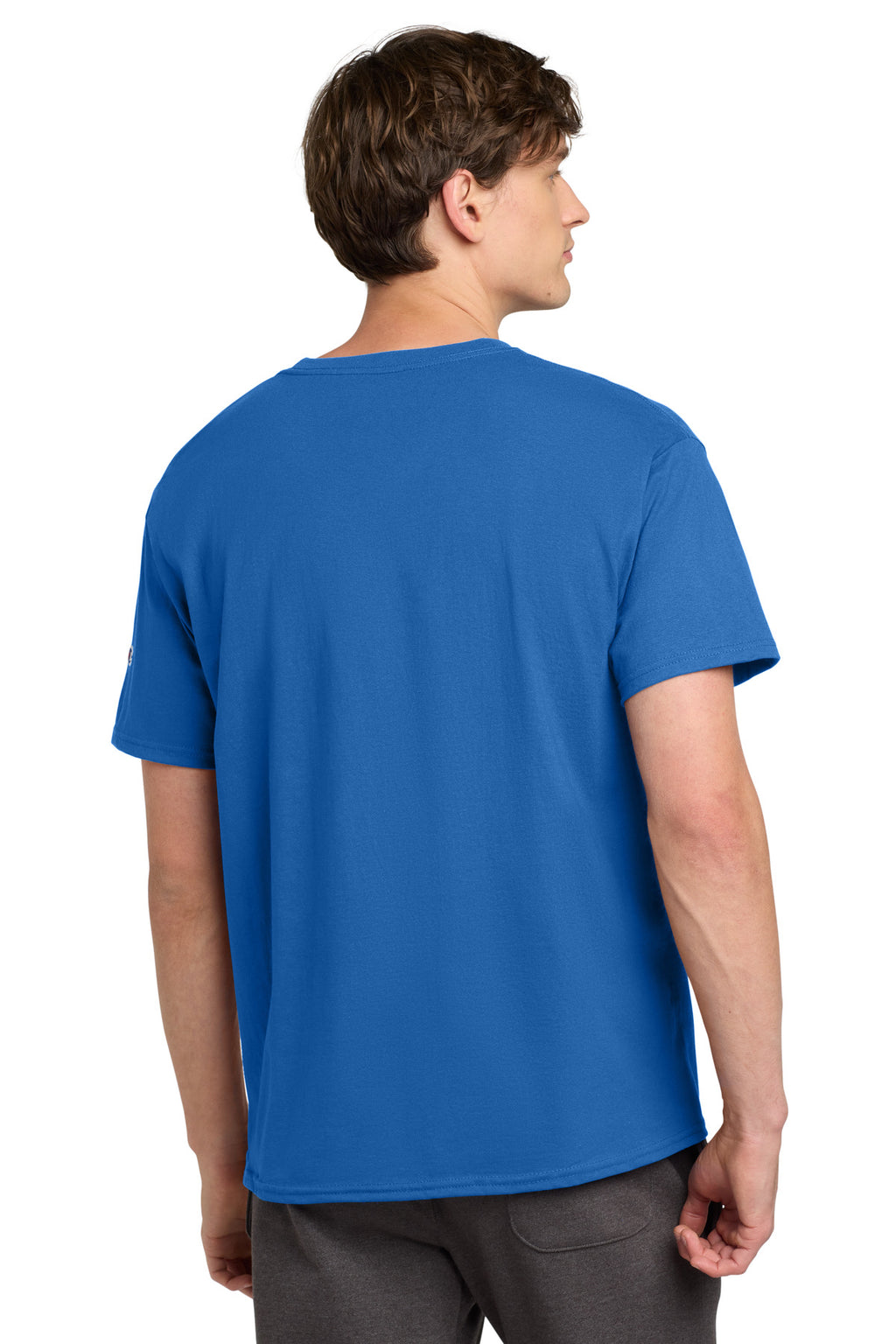 Champion Heritage 6-Oz. Jersey Tee T425 - Royal Blue - back