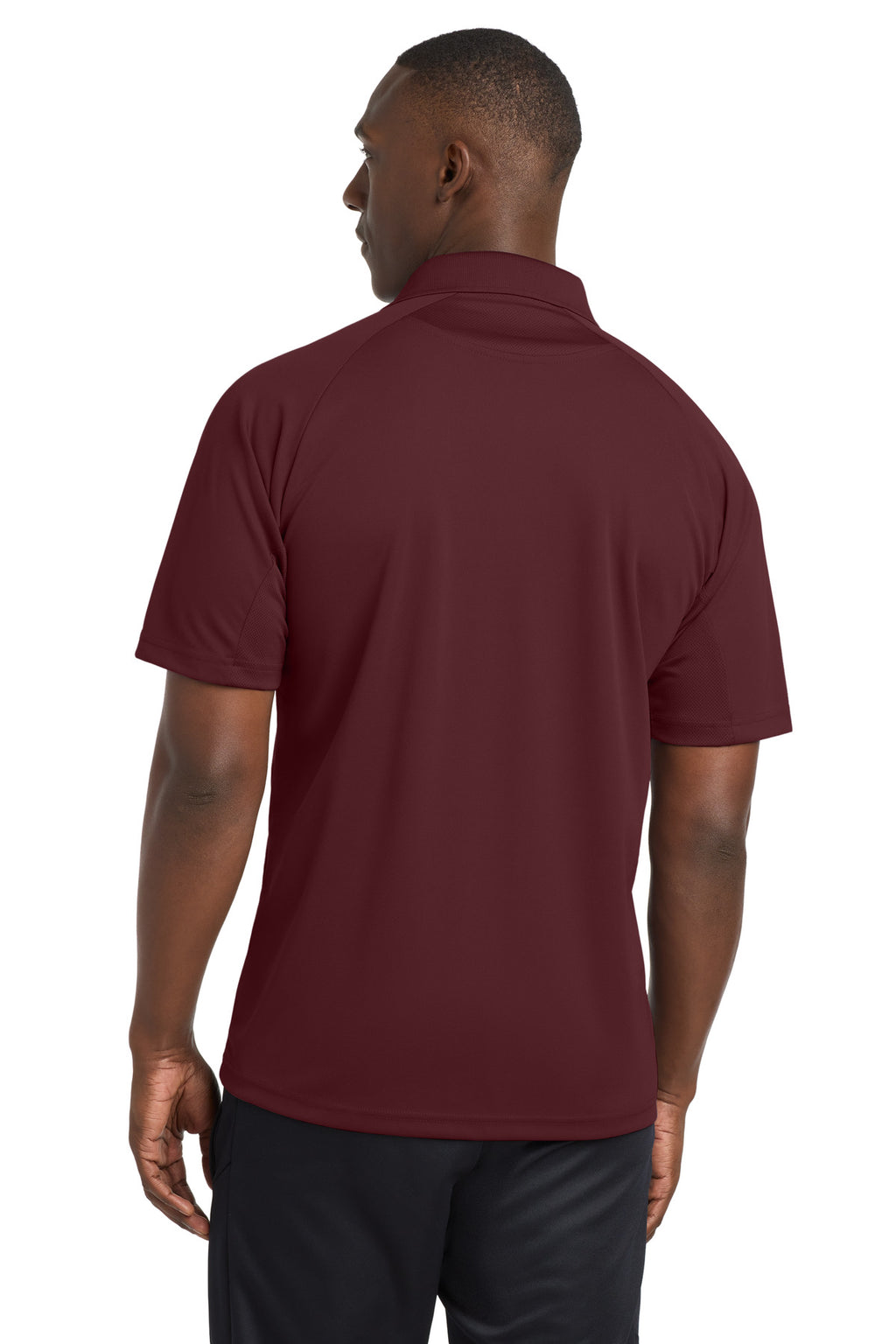 Sport-Tek Dri-Mesh Pro Polo. T474 - Maroon - back
