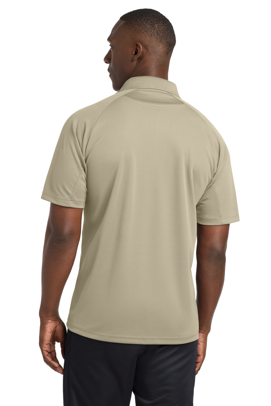 Sport-Tek Dri-Mesh Pro Polo. T474 - Sandstone - back