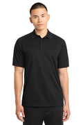Sport-Tek Dry Zone Raglan Polo. T475 - Black - front