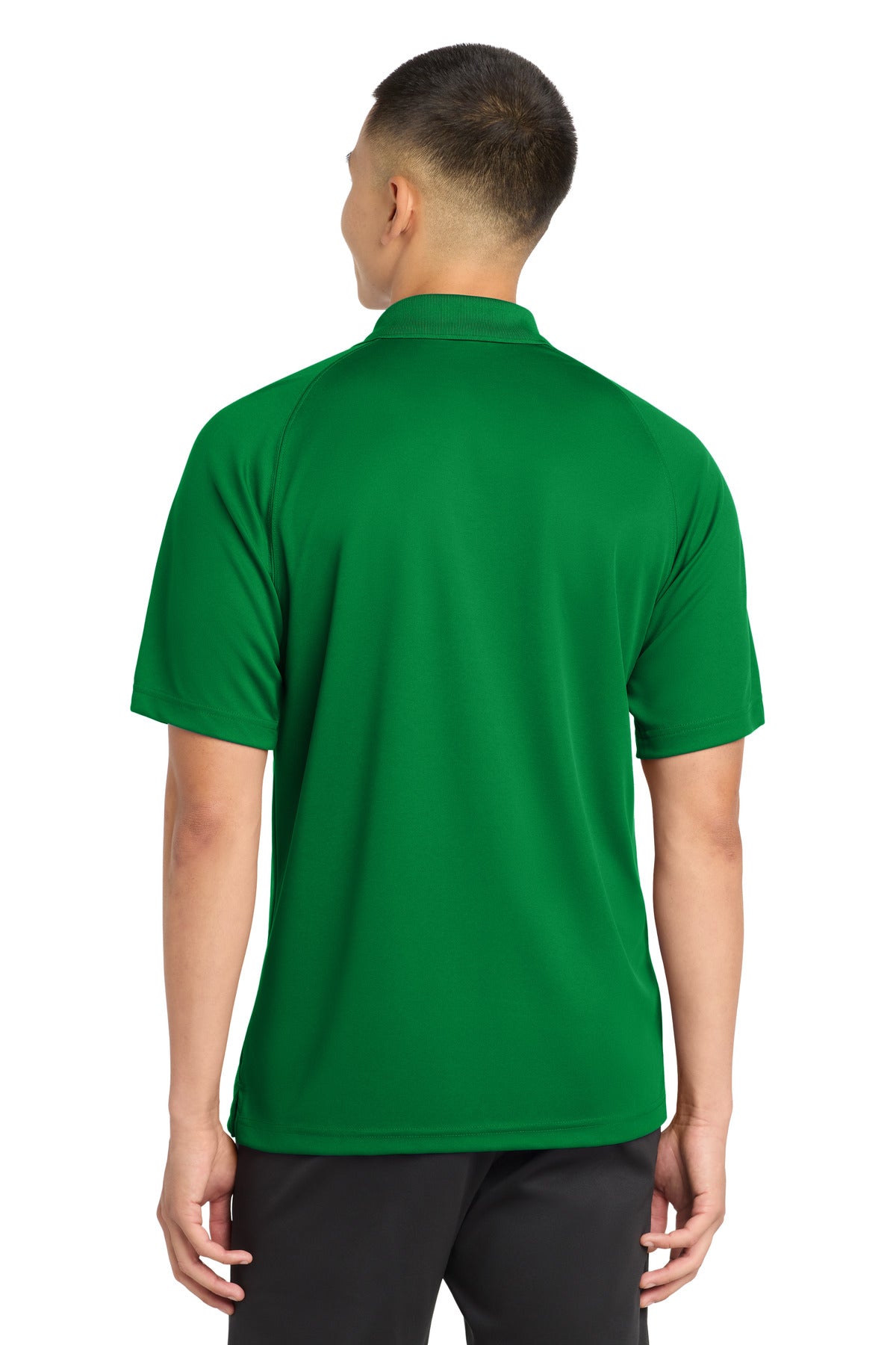 Sport-Tek Dry Zone Raglan Polo. T475 - Kelly Green - back