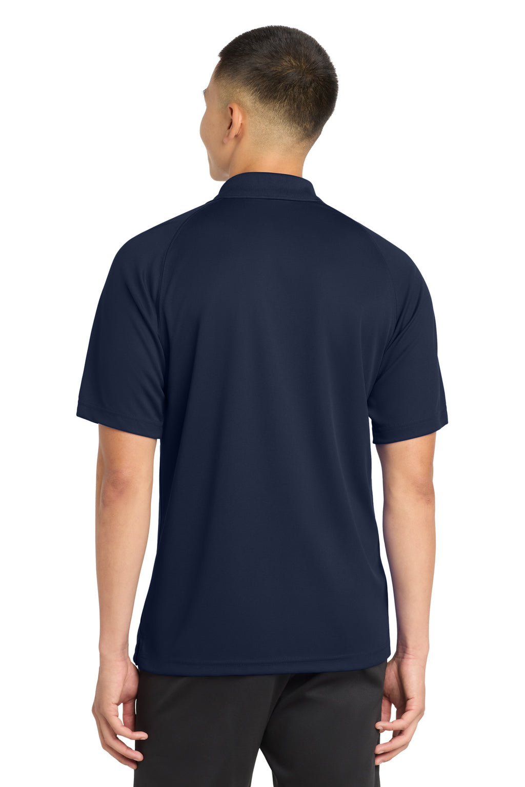Sport-Tek Dry Zone Raglan Polo. T475 - True Navy - back