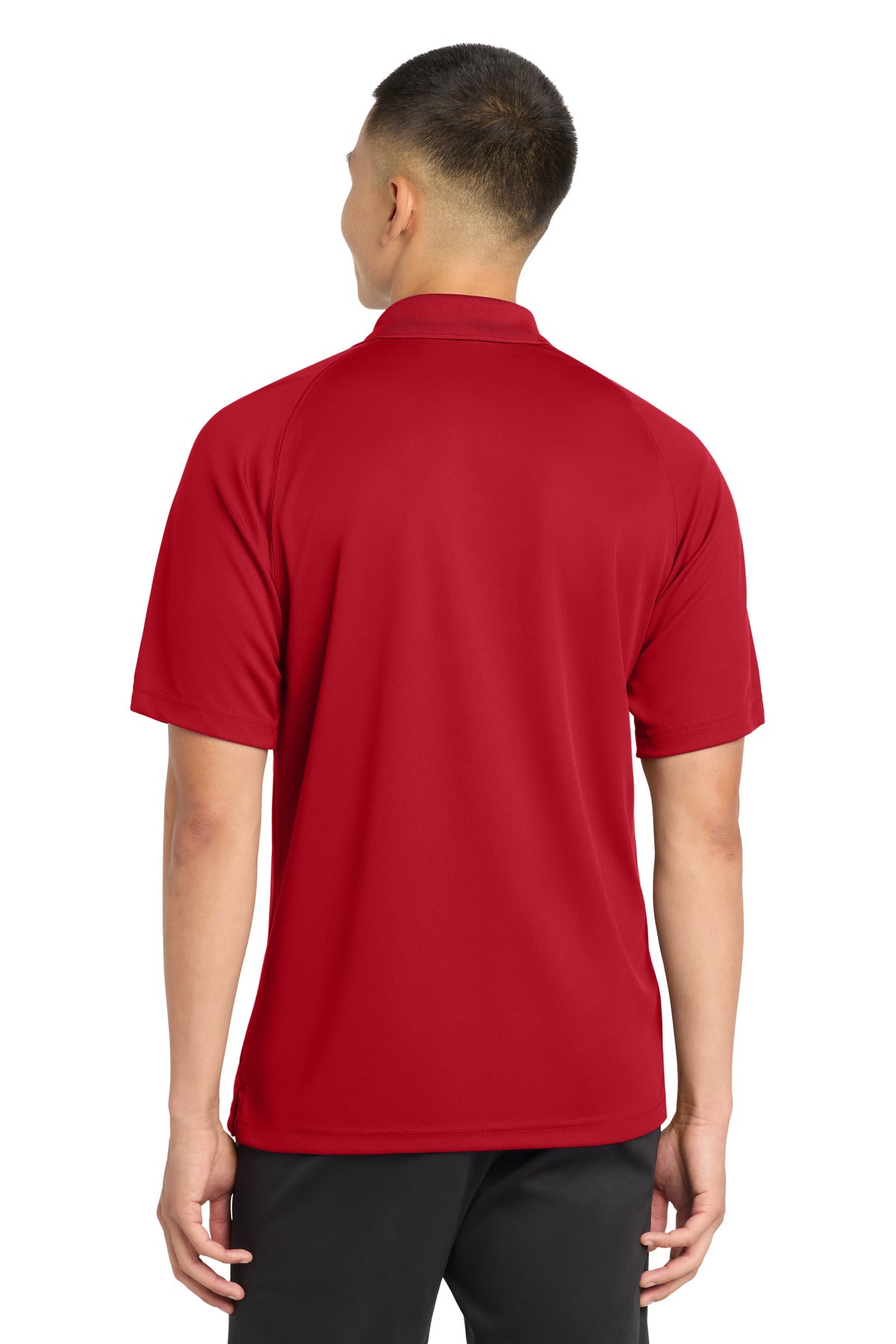Sport-Tek Dry Zone Raglan Polo. T475 - True Red - back