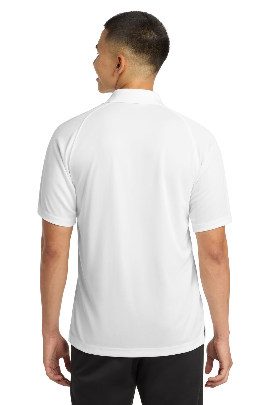 Sport-Tek Dry Zone Raglan Polo. T475 - White - back
