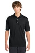 Sport-Tek Tall Dri-Mesh Polo. TK469 - Black - front