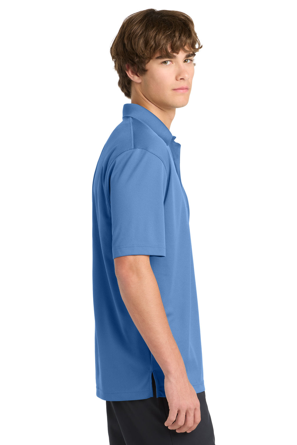 Sport-Tek Tall Dri-Mesh Polo. TK469 - Blueberry - side