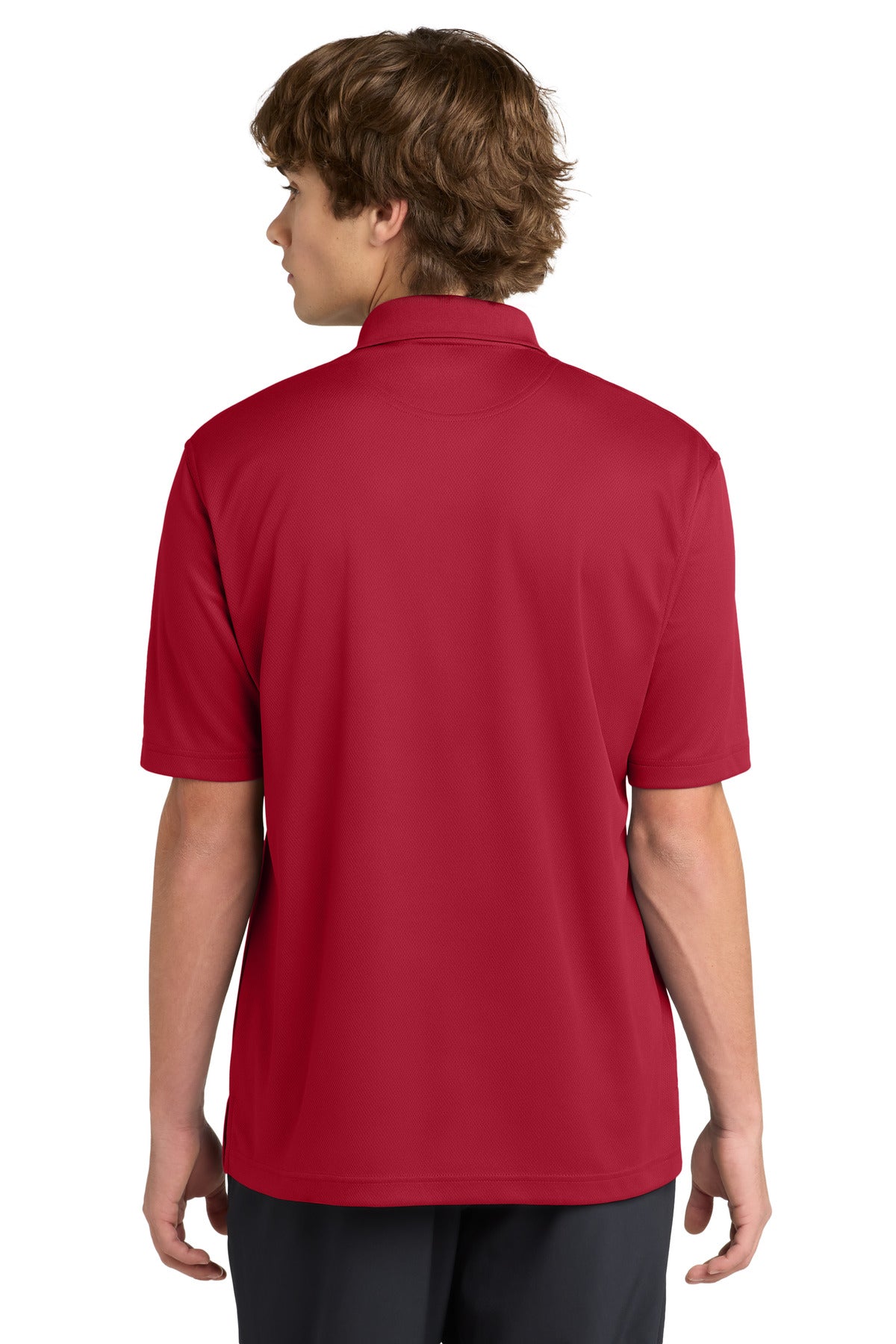 Sport-Tek Tall Dri-Mesh Polo. TK469 - Red - back