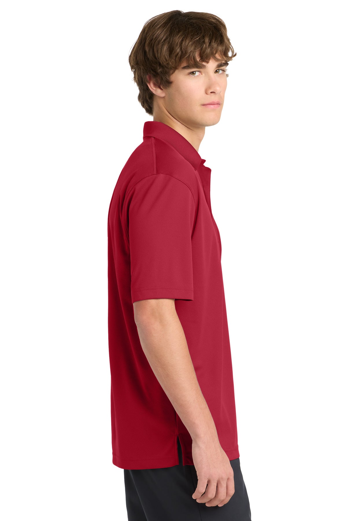 Sport-Tek Tall Dri-Mesh Polo. TK469 - Red - side