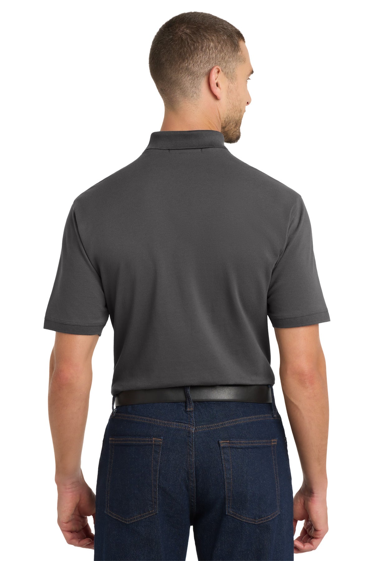 Port Authority Tall EZCotton Polo TK8000 - Sterling Grey - back