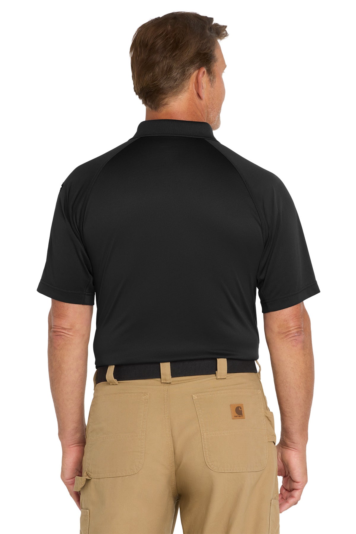 CornerStone Tall Select Snag-Proof Tactical Polo. TLCS410 - Black - back