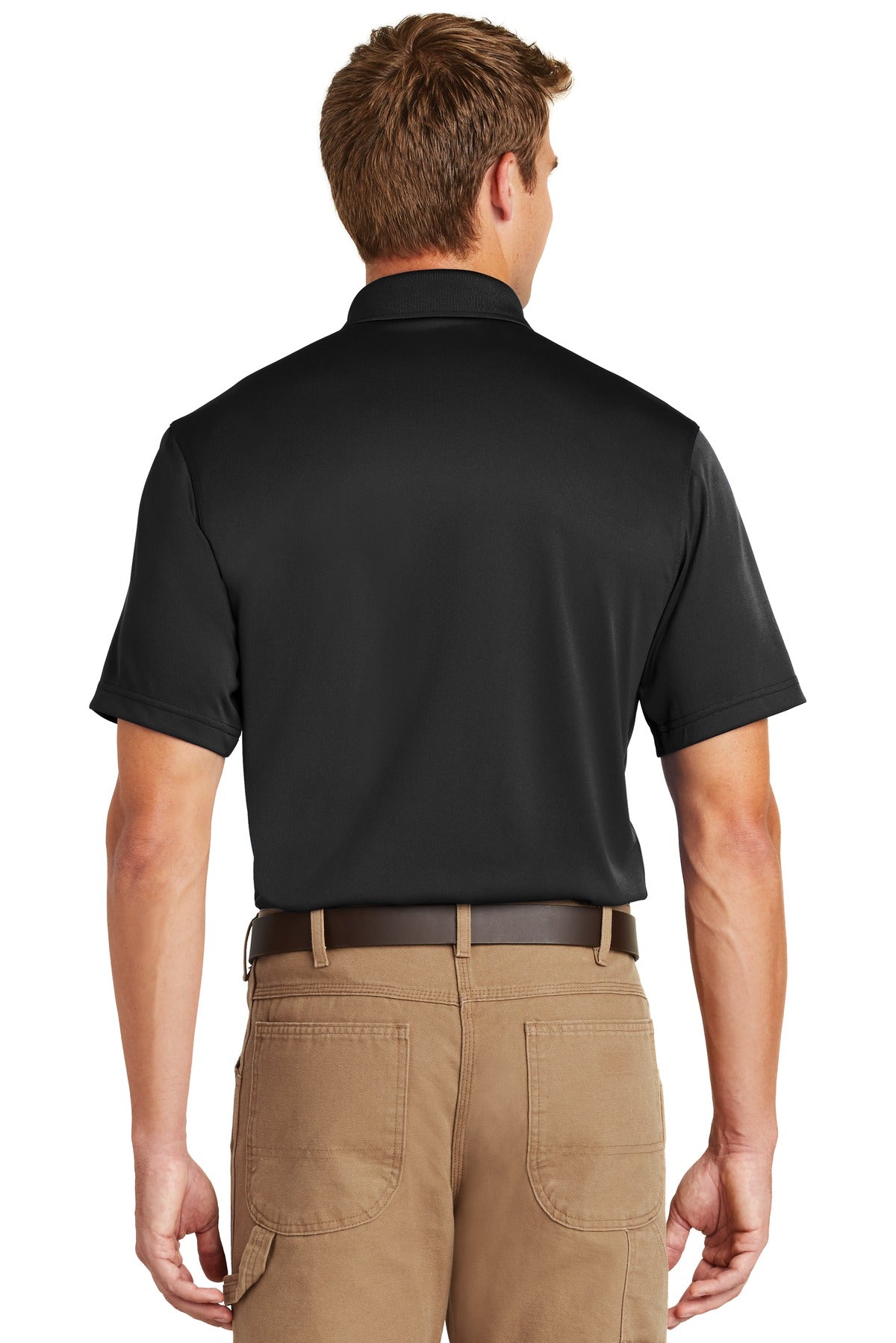 CornerStone Tall Select Snag-Proof Polo. TLCS412 - Black - back