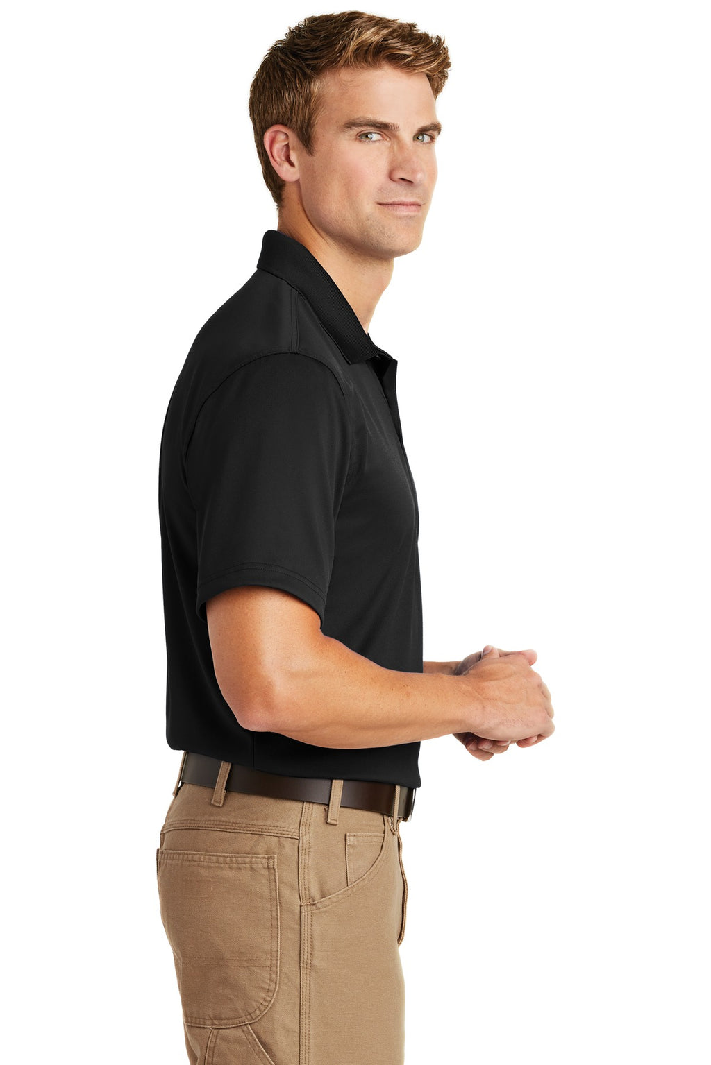 CornerStone Tall Select Snag-Proof Polo. TLCS412 - Black - side