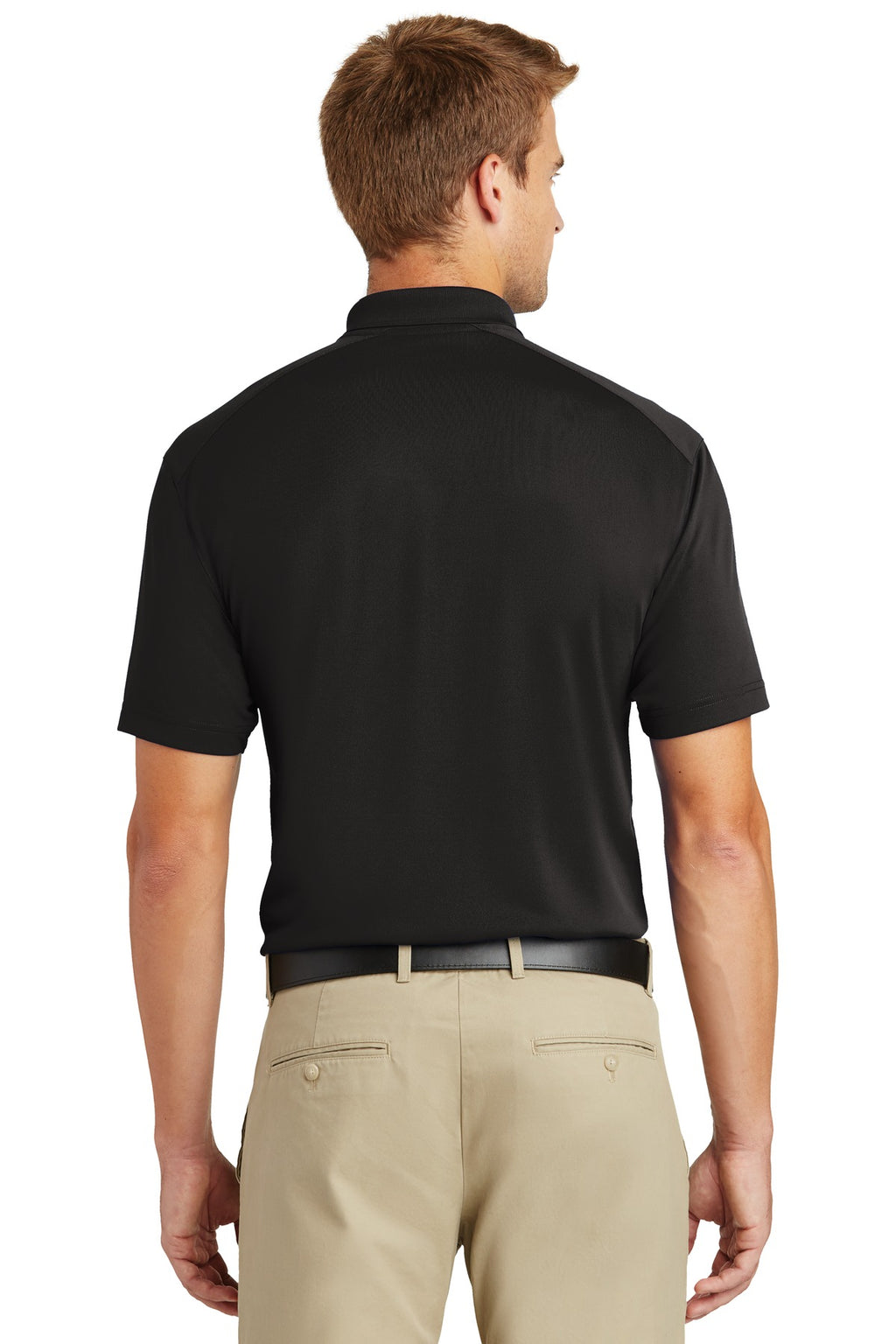 CornerStone Tall Select Lightweight Snag-Proof Polo TLCS418 - Black - back