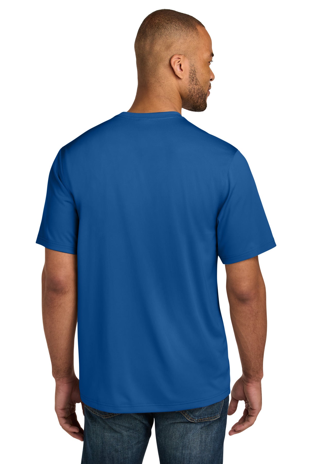 CornerStone Tall Workwear Pro Short Sleeve Pocket Tee TLCS440P - Royal - back