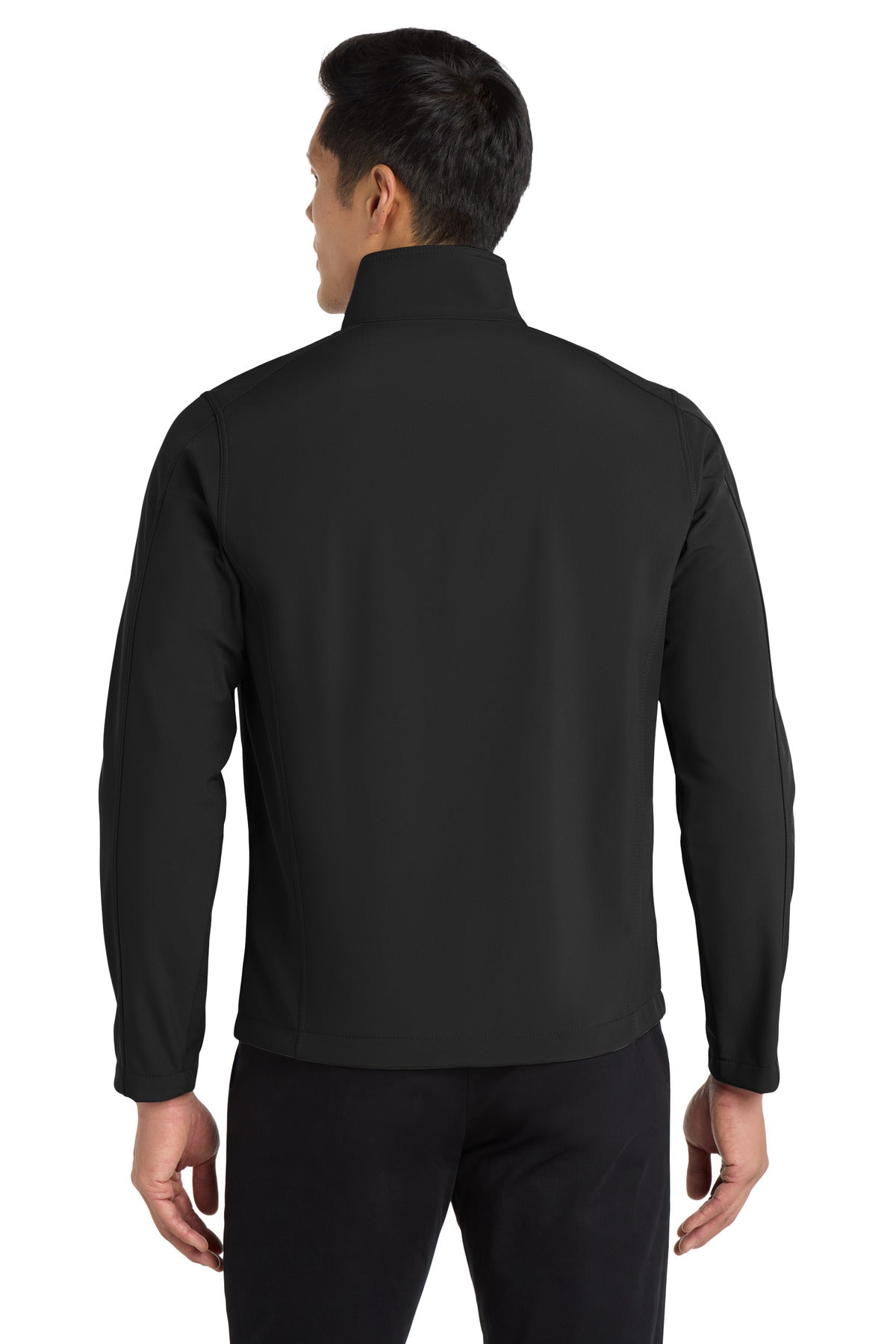 Port Authority Tall Core Soft Shell Jacket. TLJ317 - Black - back