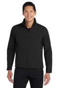 Port Authority Tall Core Soft Shell Jacket. TLJ317 - Black - front