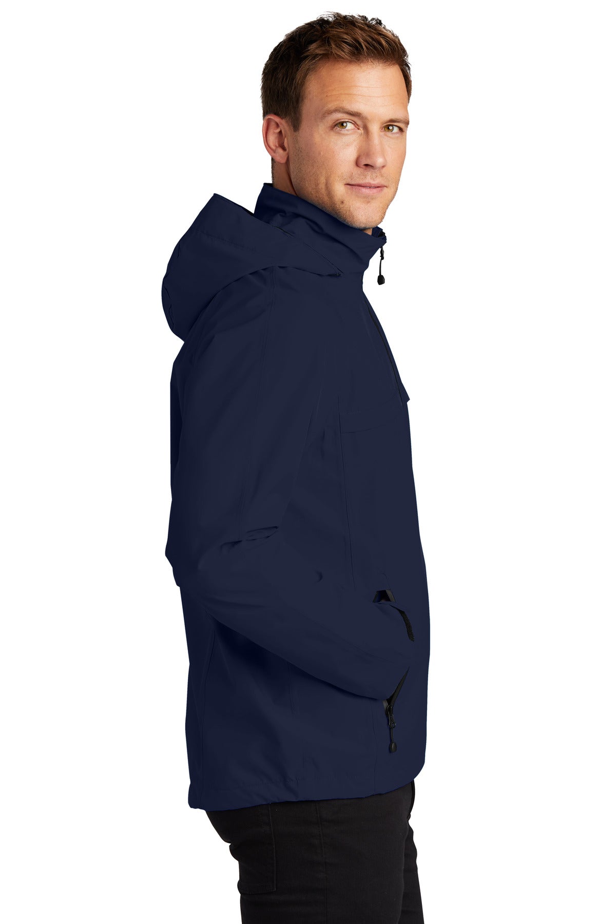 Port Authority Tall Torrent Waterproof Jacket TLJ333 - True Navy - side