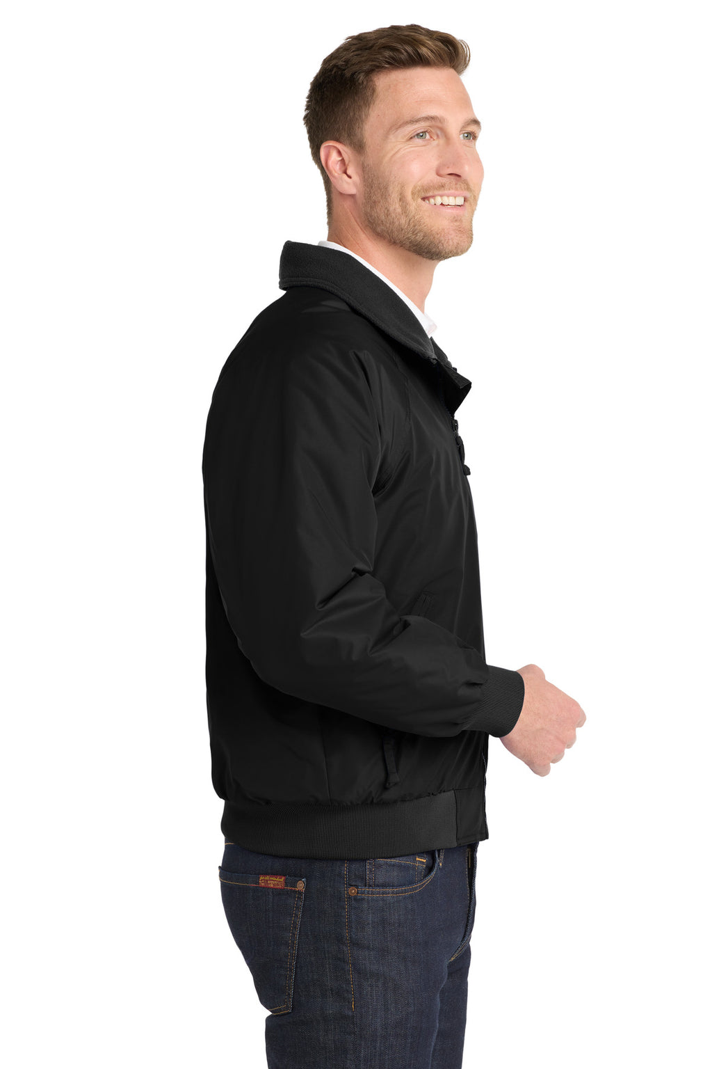 Port Authority Tall Challenger Jacket. TLJ754 - True Black/ True Black - side