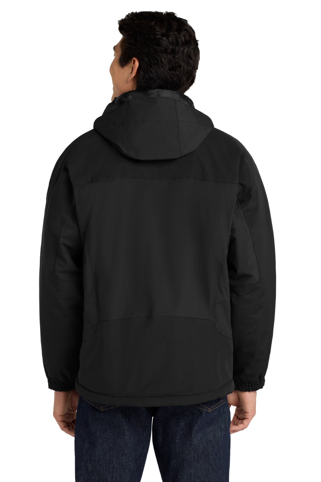 Port Authority Tall Nootka Jacket. TLJ792 - Black/ Black - back