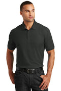 Port Authority Tall Core Classic Pique Polo. TLK100 - Deep Black - front