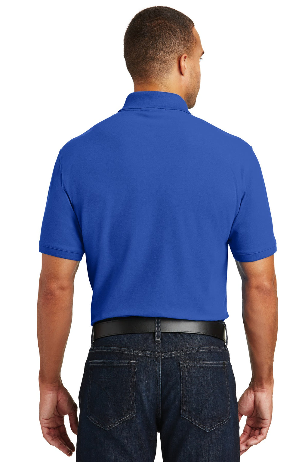 Port Authority Tall Core Classic Pique Polo. TLK100 - True Royal - back