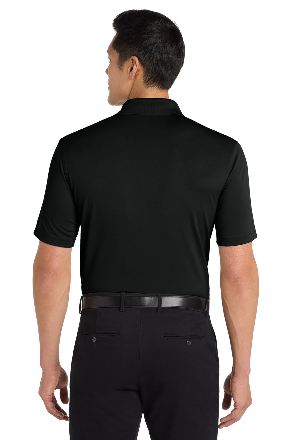 Port Authority Tall Dry Zone UV Micro-Mesh Polo TLK110 - Deep Black - back