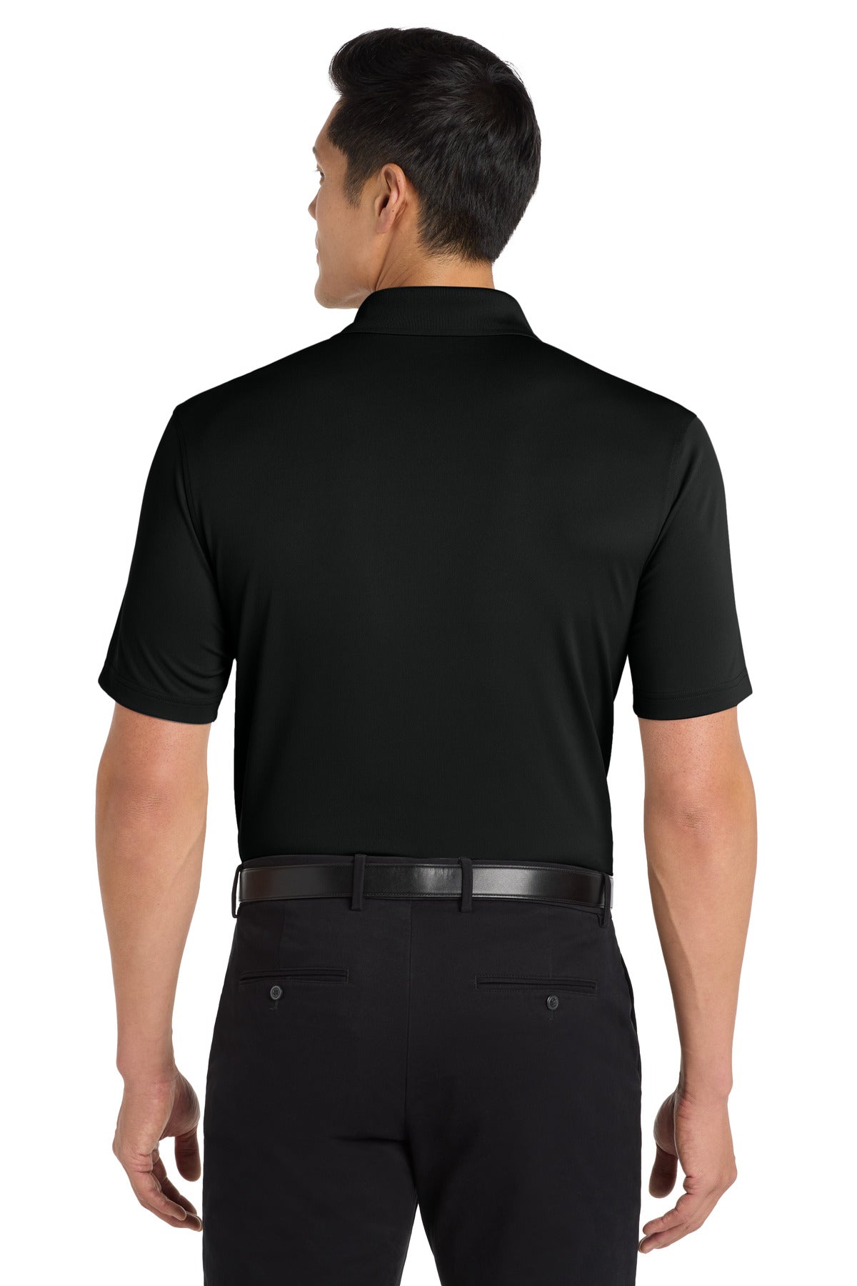 Port Authority Tall Dry Zone UV Micro-Mesh Polo TLK110 - Deep Black - back