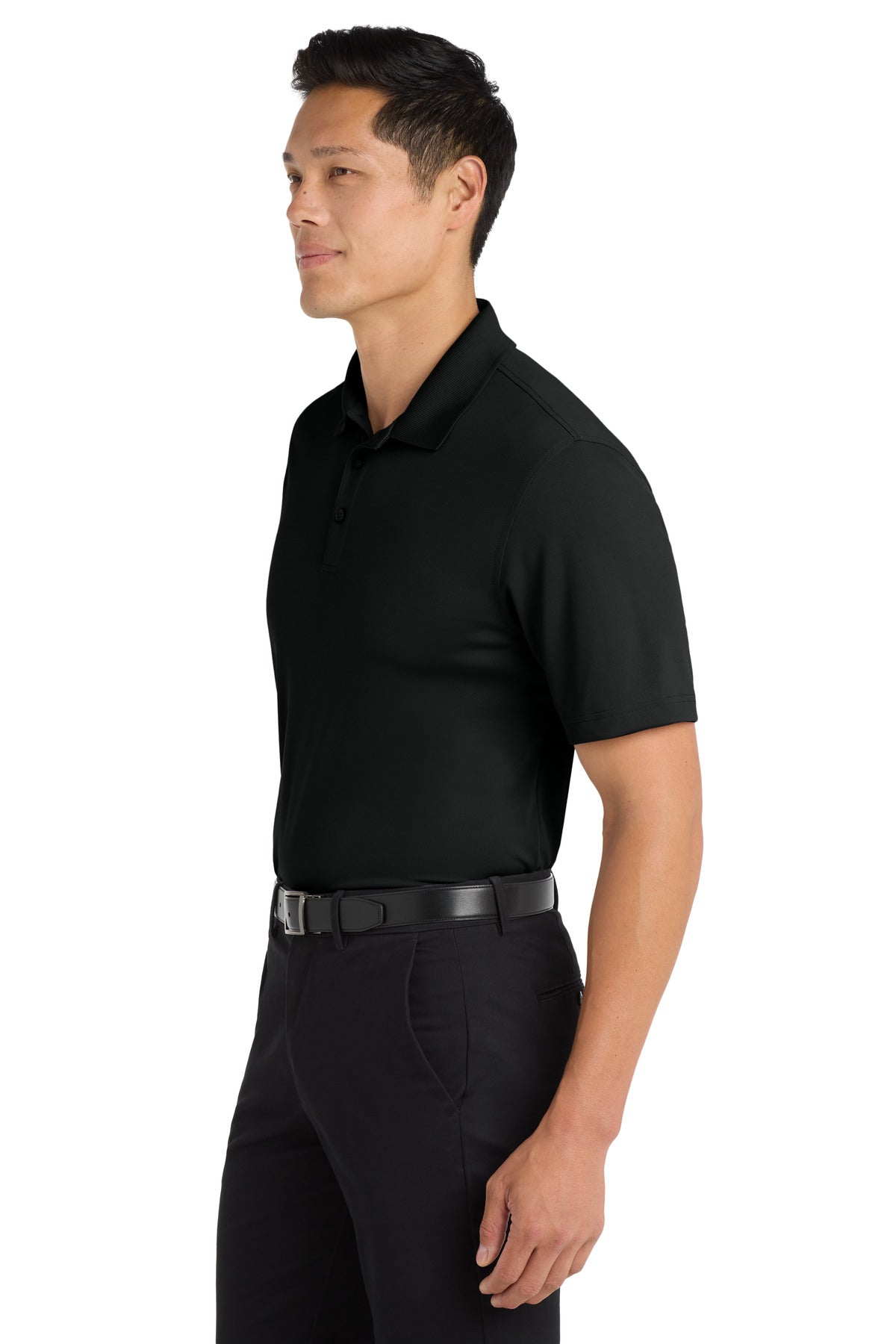 Port Authority Tall Dry Zone UV Micro-Mesh Polo TLK110 - Deep Black - side