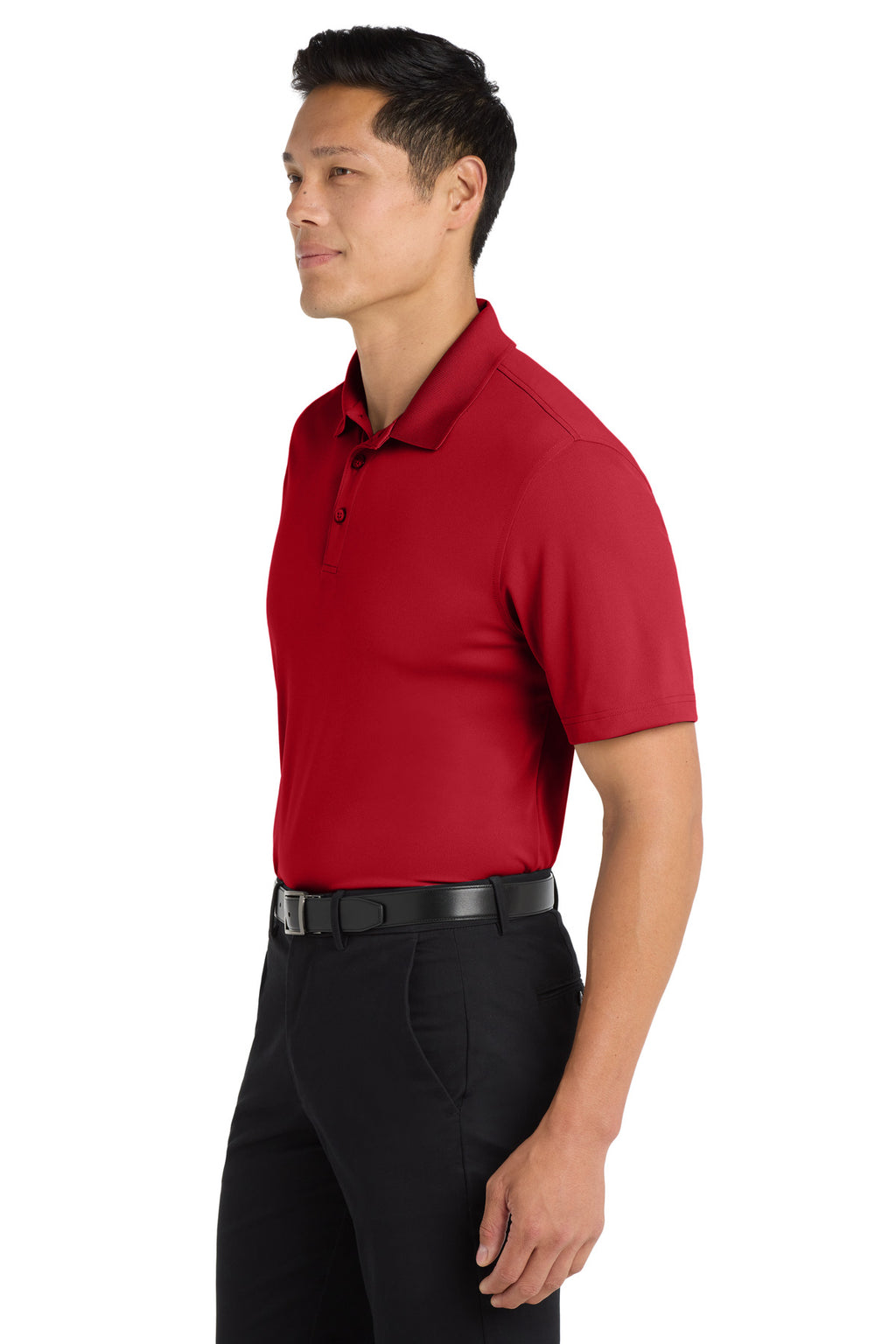 Port Authority Tall Dry Zone UV Micro-Mesh Polo TLK110 - Rich Red - side