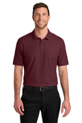 Port Authority Tall Wearever Signature Pique Polo TLK200 - Burgundy - front