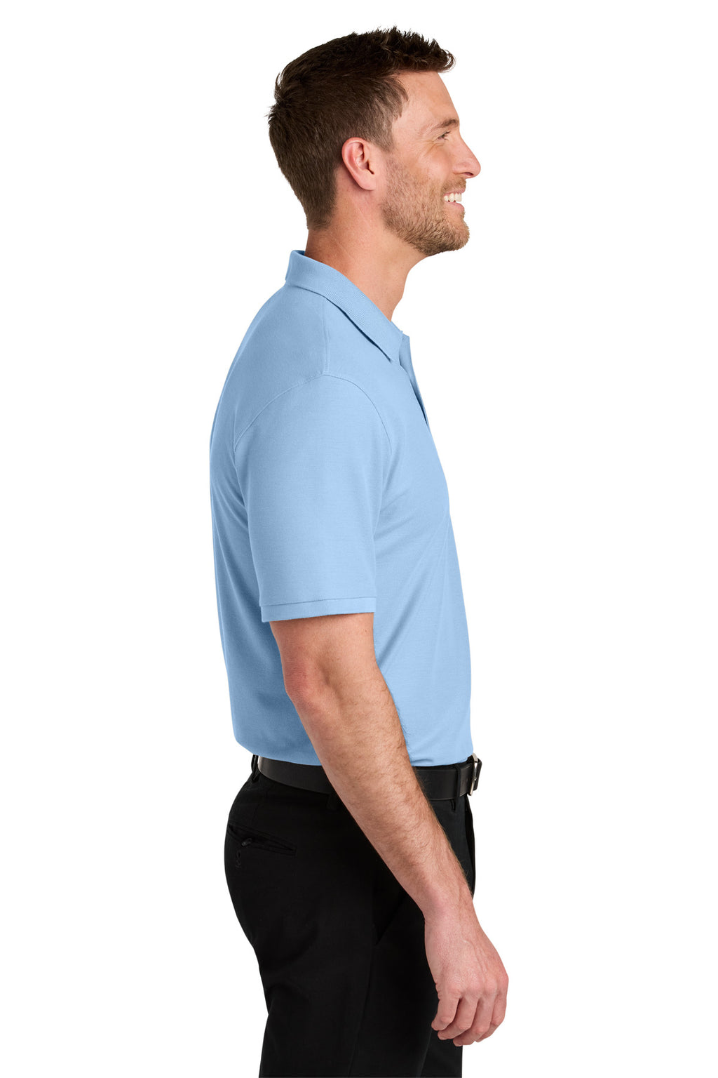 Port Authority Tall Wearever Signature Pique Polo TLK200 - Cloud Blue - side